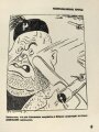 Russland 2. Weltkrieg, Buch " Kriegstreiber" Sowjetische Karikaturen von Boris Jefimow. , datiert 1938. In den meisten Seiten liegen Feldpostkarten mit jeweiligen Übersetzungen in Deutsch. Eher schlechter Zustand, aber hochinteressant