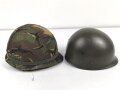 Niederlande, Stahlhelm Baumuster M1 mit Tarnbezug . Gebraucht, guter Gesamtzustand