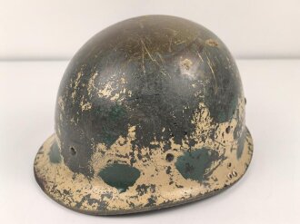 Kunststoff " Stahlhelm " ähnlich M1, Alter und Herkunft unbekannt, Originallack