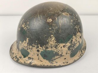 Kunststoff " Stahlhelm " ähnlich M1, Alter und Herkunft unbekannt, Originallack