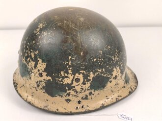 Kunststoff " Stahlhelm " ähnlich M1, Alter und Herkunft unbekannt, Originallack