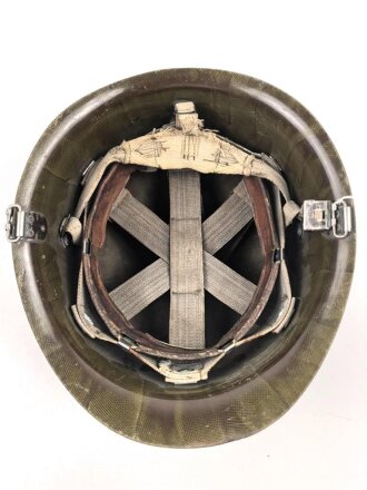 Kunststoff " Stahlhelm " ähnlich M1, Alter und Herkunft unbekannt, Originallack