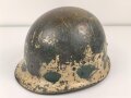 Kunststoff " Stahlhelm " ähnlich M1, Alter und Herkunft unbekannt, Originallack