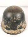 Kunststoff " Stahlhelm " ähnlich M1, Alter und Herkunft unbekannt, Originallack