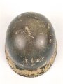 Kunststoff " Stahlhelm " ähnlich M1, Alter und Herkunft unbekannt, Originallack