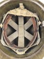 Kunststoff " Stahlhelm " ähnlich M1, Alter und Herkunft unbekannt, Originallack