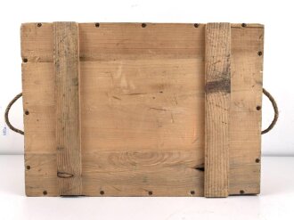 Transportkasten für Munition der Wehrmacht. Anscheinend ungebrauchtes Stück, 35 x 50 x 17cm