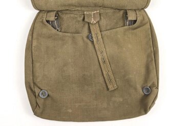 Brotbeutel Wehrmacht in Tropenausführung , getragenes Stück