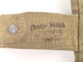 Brotbeutel Wehrmacht in Tropenausführung , getragenes Stück