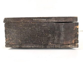 Transportkasten " Lt Wgr" für  80mm Granatwerfer 34 der Wehrmacht. Ungereinigtes Stück