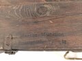 Transportkasten " Lt Wgr" für  80mm Granatwerfer 34 der Wehrmacht. Ungereinigtes Stück