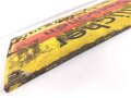 Luftschutz Emailleschild " Öffentlicher Sammel Schutzraum 125 Personen" Maße 39 x 80cm, ungereinigtes Stück