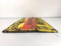 Luftschutz Emailleschild " Öffentlicher Sammel Schutzraum 125 Personen" Maße 39 x 80cm, ungereinigtes Stück