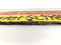 Luftschutz Emailleschild " Öffentlicher Sammel Schutzraum 125 Personen" Maße 39 x 80cm, ungereinigtes Stück