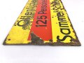 Luftschutz Emailleschild " Öffentlicher Sammel Schutzraum 125 Personen" Maße 39 x 80cm, ungereinigtes Stück