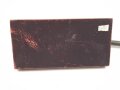 Modell einer Flak Kanone aus Metall, montiert auf einem Holzsockel, Plakette eines " Uffz. Korps von 1939" Maße der Holzplatte 9 x 18cm
