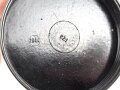 Transportbehälter aus Preßmasse für "Kart. Vorl. 8cm Granatwerfer 34 " datiert 44