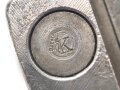 Schwere Aufnahme für eine Optik der Wehrmacht. Sandfarbener Originallack
