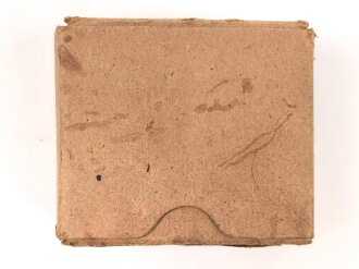 Pappverpackung Wehrmacht für " 15 Pistolenpatronen 43" datiert 1944