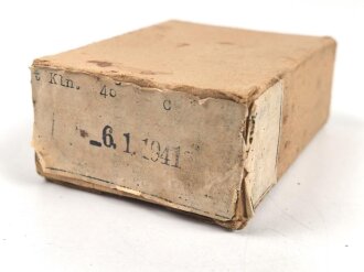Pappverpackung Wehrmacht für " 15 Patronen7,92...