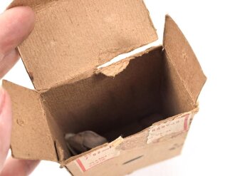 Pappverpackung Wehrmacht für " 15 Patronen7,92 für VZ24" aus Tschechischen Armeebeständen. Untersucht und ausgegeben 1941