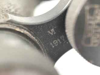 1.Weltkrieg, Fernglas 08 von Carl Zeiss Jana. " Dienstglas von 1917" Gute Durchsicht, Originallack