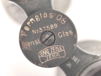 1.Weltkrieg, Fernglas 08 von Carl Zeiss Jana. " Dienstglas von 1917" Gute Durchsicht, Originallack