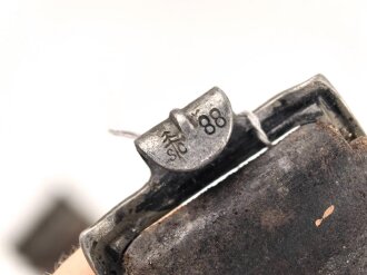 Koppel für Angehörige des Heeres, das Aluminiumschloss entnazifiziert, ungereinigter Speicherfund