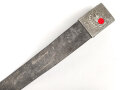 Koppel für Angehörige des Heeres, das Aluminiumschloss entnazifiziert, ungereinigter Speicherfund