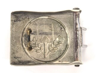 Freiwilliger Arbeitsdienst FAD Koppelschloss Nickel, Hersteller Assmann