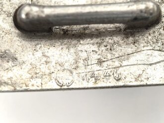 Koppelschloss für Angehörige der Hitlerjugend. Aluminium, M4/40