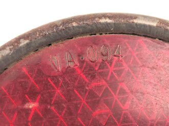 Reflektor / Katzenauge rund  56mm Durchmesser, markiert " VA 094" Alter und Herkunft unbekannt