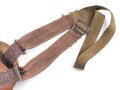 Allgemeine Schutzbrille Wehrmacht. Braunes Leder, getragenes Stück