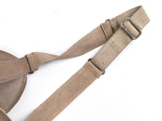 Allgemeine Schutzbrille Wehrmacht. Braunes Kunstleder, getragenes Stück