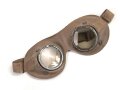 Allgemeine Schutzbrille Wehrmacht. Braunes Kunstleder, getragenes Stück