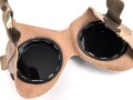 Allgemeine Schutzbrille Wehrmacht. Braunes Kunstleder, getönte Gläser, ungetragenes Stück