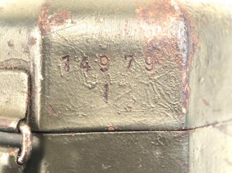 Behälter zum Zielfernrohr ZF41 für k98 der Wehrmacht, frühes, original lackiertes Stück