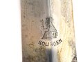 Fliegerdolch für Angehörige des Deutschen Luftsport Verband DLV.  Die Klinge von SMF Solingen. Die Belederung Original, die Hakenkreuze vollständig emailliert. Ungereinigtes Stück