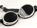 Getönte Brille mit Aluminiumrahmen, sieht man so immer wieder auf Fotos bei Angehörigen der Gebirgstruppe.