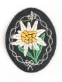 Edelweis für die Feldbluse der Gebirgstruppen der Wehrmacht.