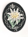Edelweis für die Feldbluse der Gebirgstruppen der Wehrmacht.