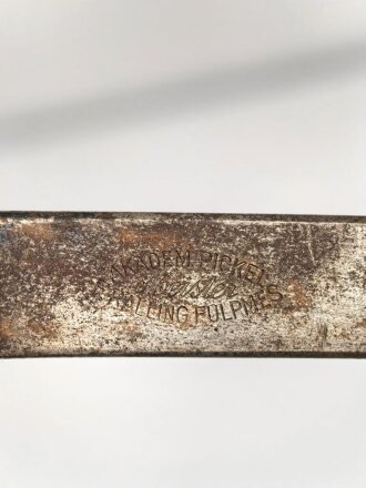 Eispickel für Angehörige der Gebirgstruppe. Gestempelt " Akadem. Pickel Fralling Fulpmes" "Meister"  vermutlich Eigentumstück, gebraucht