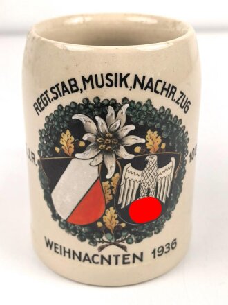 Erinnerungskrug eines Angehörigen im "...