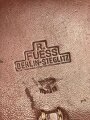 Höhenmesser für Gebirgstruppe der Wehrmacht. Hersteller Fuess Berlin. Sehr guter Gesamtzustand, datiert 1937, in zugehöriger Tasche