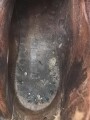 Paar Bergschuhe für Gebirgsjäger der Wehrmacht. Ungewöhnliche Ausführung, vermutlich Eigentumstücke. Getragenes Paar, Sohlenlänge knapp 30cm