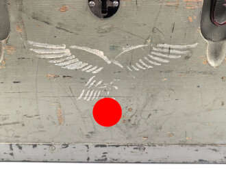 Luftwaffe Handkammer, Luftbildkamera FL 38510-1, Optisch gut, Funktion nicht geprüft. Im zugehörigen Transportkasten mit Zubehör.