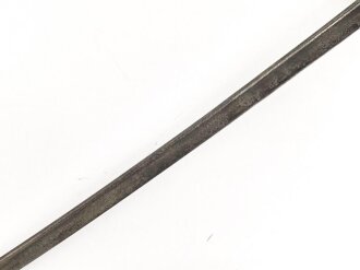 Kaiserliche Marine, Säbel für Offiziere. Doppelseitig geätzte Klinge grob gereinigt, Griffstück in sich wackelig