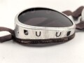 Getönte Brille mit Aluminiumrahmen, sieht man so immer wieder auf Fotos bei Angehörigen der Gebirgstruppe.
