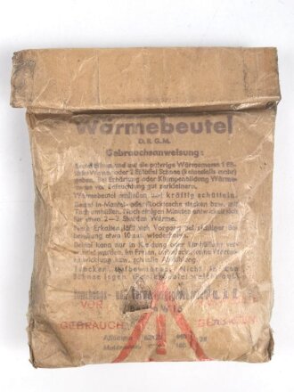 "Wärmebeutel " datiert 1943.