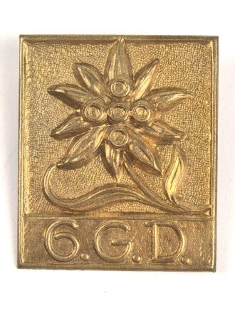 Blechabzeichen 6. Gebirgsdivision , 30 x 39mm, Alter...